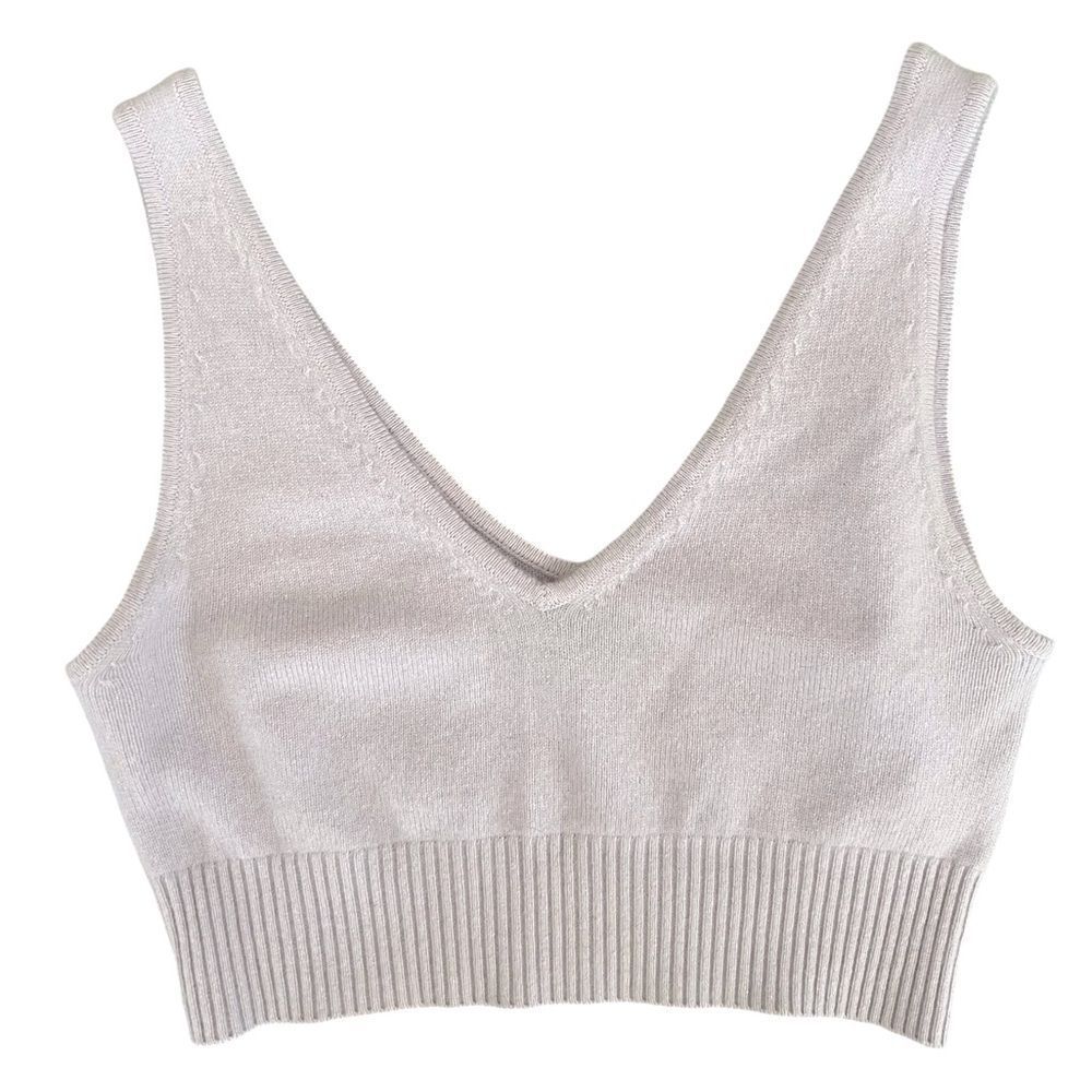 Naadam Signature Cashmere Longline Bra Top size xxsmall - Picture 5 of 11